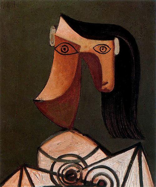 Pablo Picasso Classical Paintings Woman'S Head Female-Portraits
